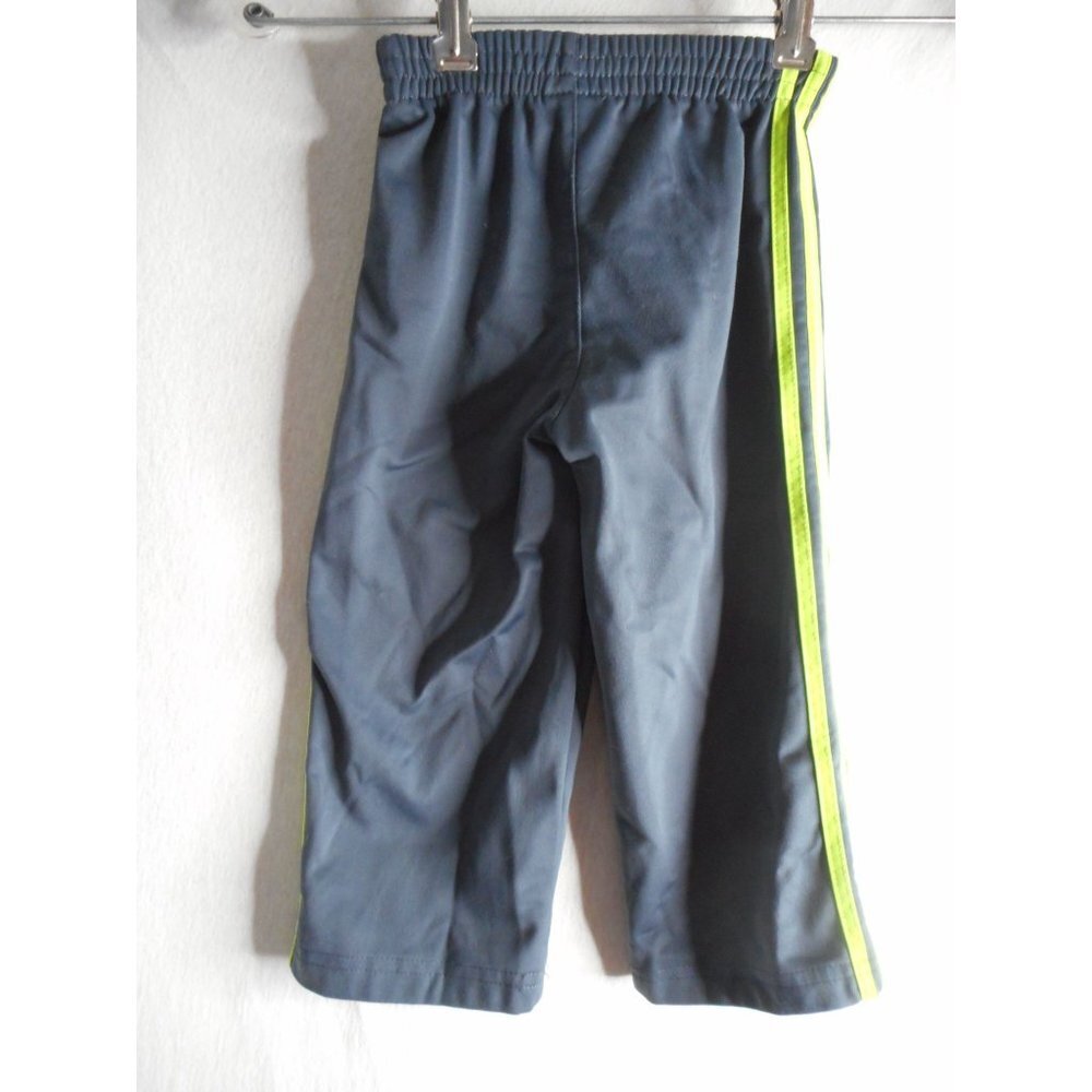 Adidas Size 18M Grey Green Athletic Track pants - Picture 4 of 4